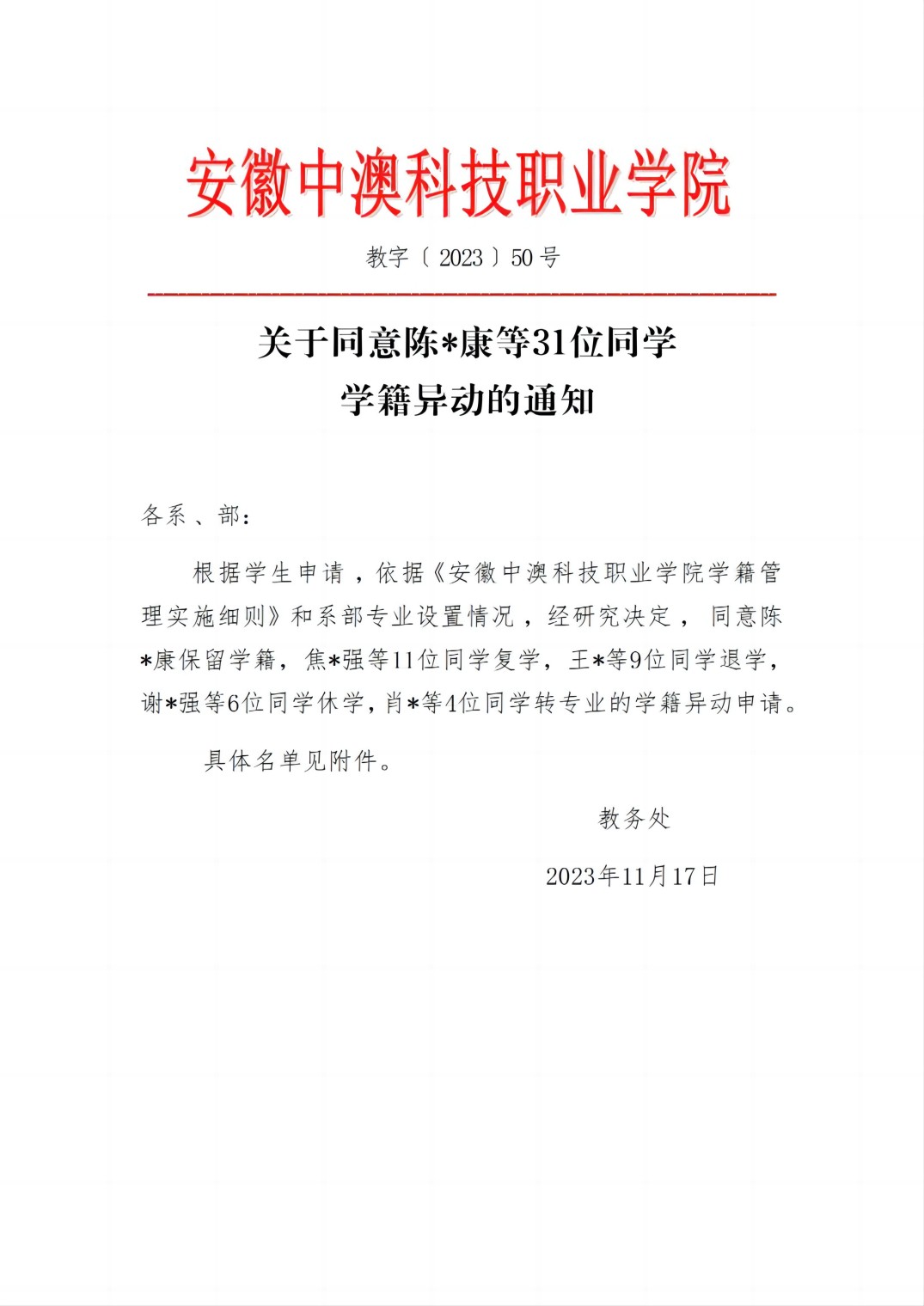 教字〔 2023 〕50号关于同意陈永康等31位同学学籍异动的通知（带星号上网版）_00(1).jpg